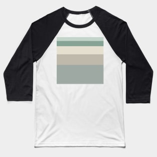 Stripes (Grey/Green) Baseball T-Shirt